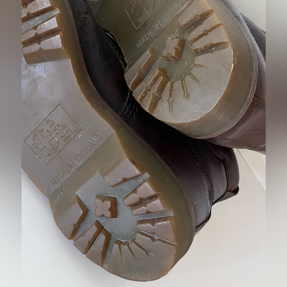Dr Martens Vintage Brown Leather 8283 Men’s Hiking Boots Made In England - Picture 12 of 16